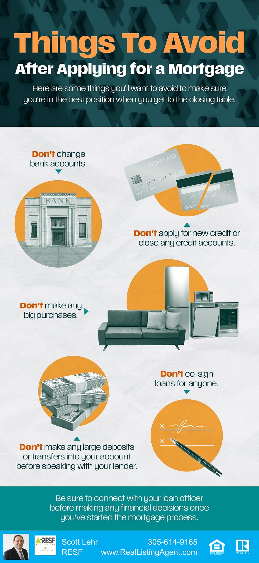 Things To Avoid After Applying for a Mortgage [INFOGRAPHIC]